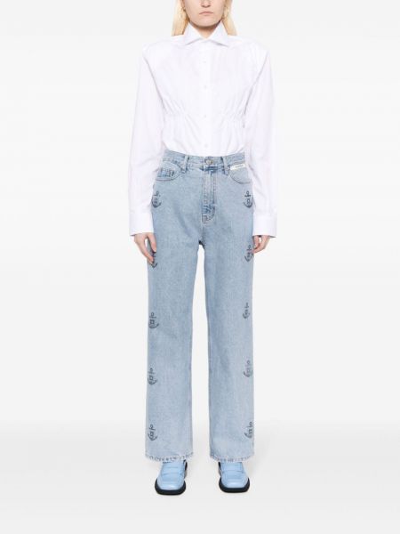 Jeans mit print ausgestellt Kimhekim
