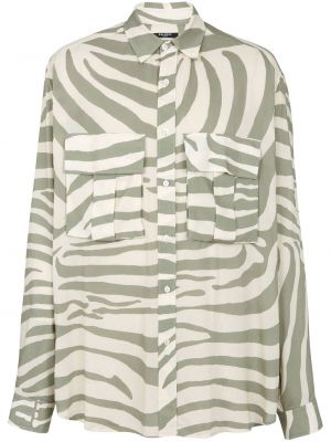 Hemd mit print mit zebra-muster Balmain