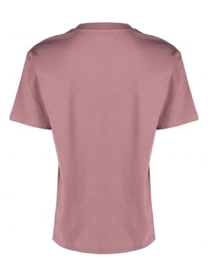 Kokvilnas t-krekls ar kabatām Carhartt Wip rozā