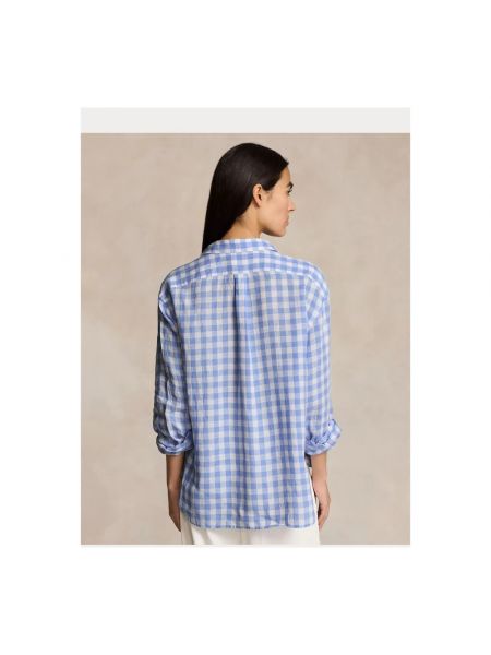 Camisa de lino a cuadros manga larga Polo Ralph Lauren