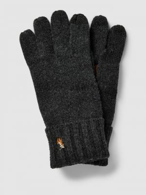 Шерстяные перчатки Polo Ralph Lauren серые