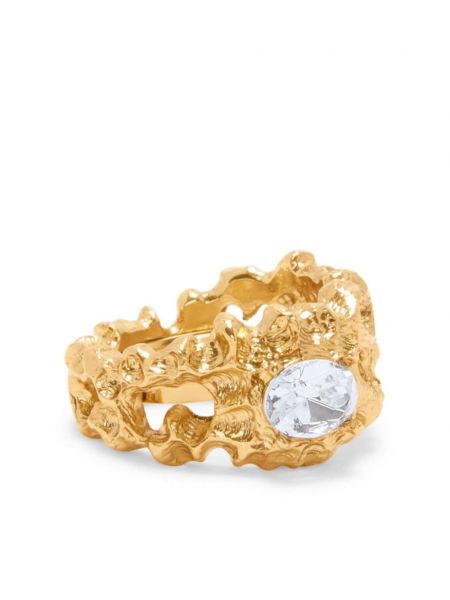 Ring mit kristallen Oscar De La Renta gold