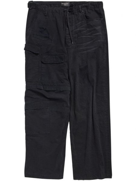 Παντελόνι με ίσιο πόδι Balenciaga μαύρο