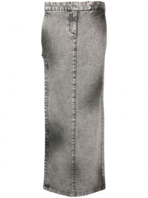 Džínsová sukňa Alessandro Vigilante sivá