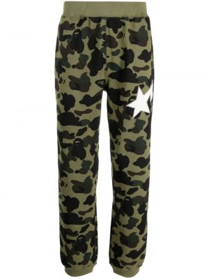 Pantalon de joggings à imprimé camouflage A Bathing Ape® vert