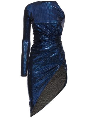 Midi šaty Alexandre Vauthier modrá