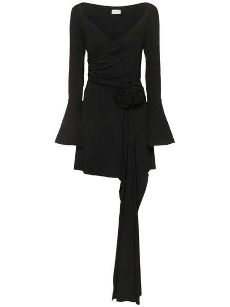 Jersey mini obleka Magda Butrym črna