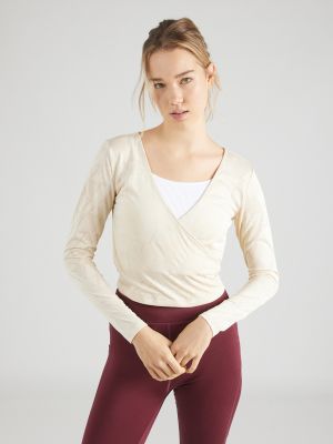 Top in maglia Only Play beige