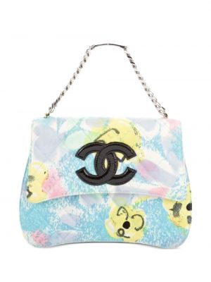 Kvetinová nákupná taška Chanel Pre-owned