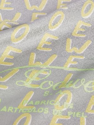 Шелковый шарф Loewe серый