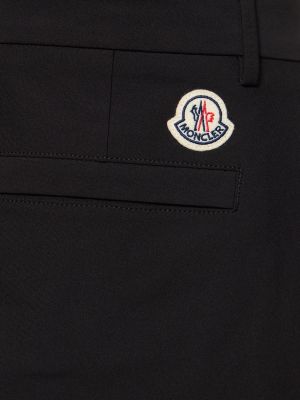 Pantalones de tela jersey Moncler negro
