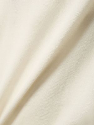 Kašmira zīda džemperis ar augstu apkakli Dolce & Gabbana balts