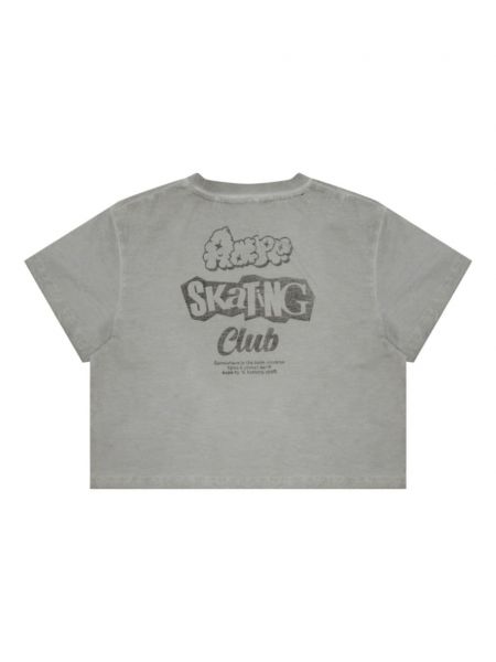 T-shirt aus baumwoll mit print Aape By *a Bathing Ape® grau