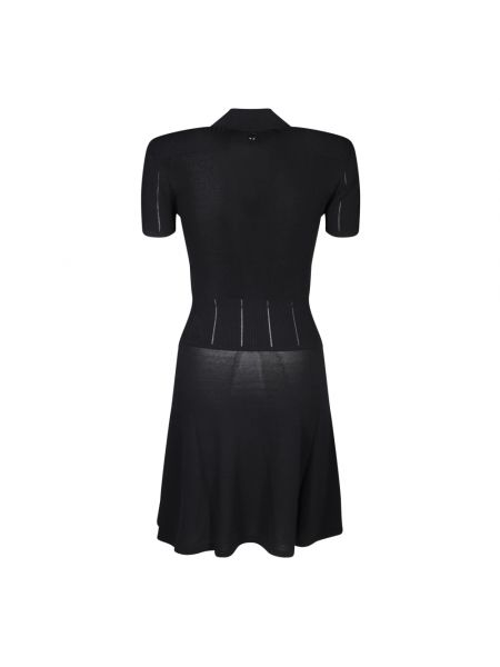 Mini vestido con escote v Jacquemus negro