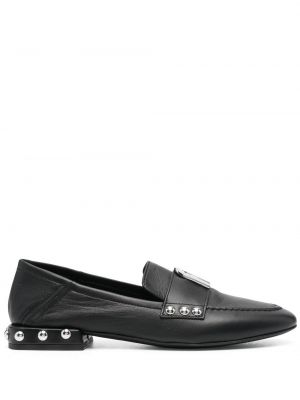 Pigger skinn loafers Furla svart