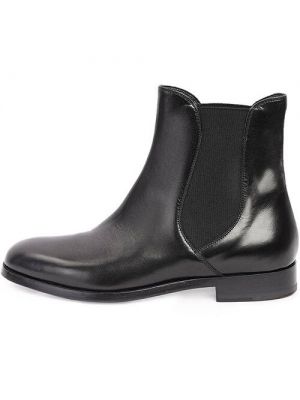 Кожаные ботинки челси Vittorio Virgili черные