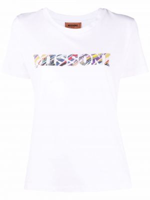 Camiseta con estampado Missoni blanco