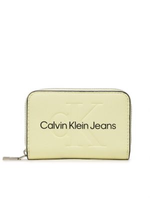 Πορτοφόλι με φερμουάρ Calvin Klein Jeans πράσινο