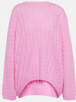 Kašmira vilnas džemperis Jardin Des Orangers rozā