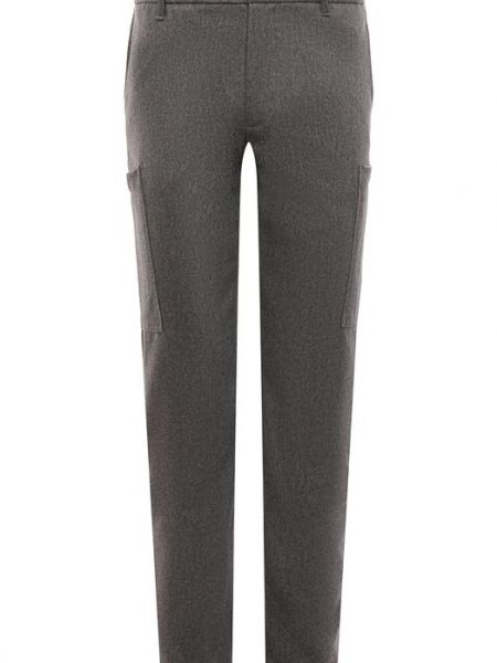 Кашемировые шерстяные брюки карго Eleventy Platinum серые