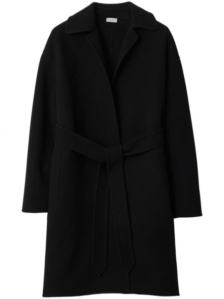 Kašmírový kabát Burberry čierna