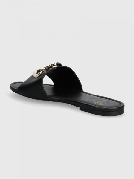 Sandale din piele Love Moschino negru