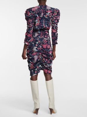 Svilena haljina s cvjetnim printom Isabel Marant