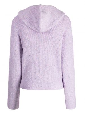 Strick hoodie mit reißverschluss Tout A Coup lila