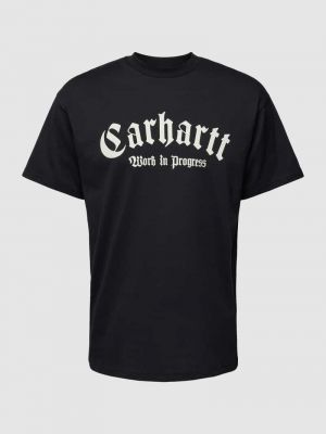 Koszulka z nadrukiem Carhartt Work In Progress czarna