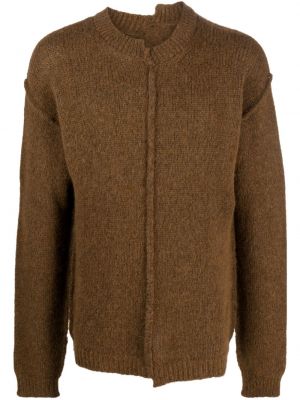 Dzianinowy sweter Uma Wang brązowy