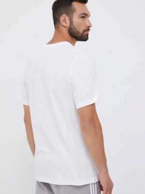 Tričko s aplikacemi Adidas Originals bílé