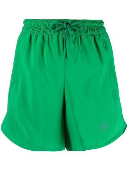 Pantaloncini con motivo a stelle Adidas By Stella Mccartney verde