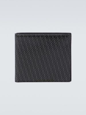 Kožená peňaženka Fendi - čierna