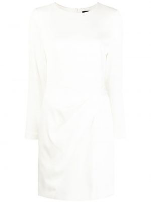 Drapiruotas mini suknele Paule Ka balta