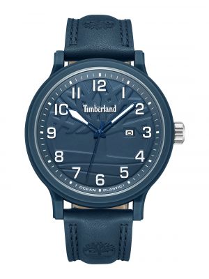 Кожаные часы Timberland синие