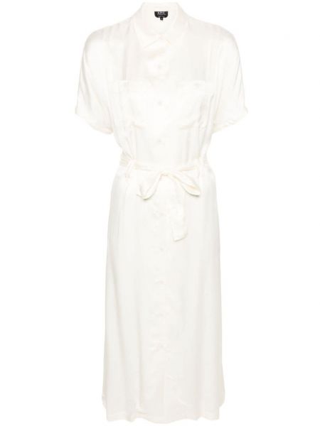 Robe mi-longue A.p.c. blanc