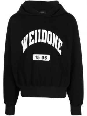 Hoodie We11done svart