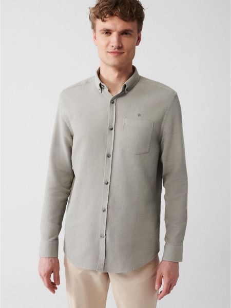 Βαμβακερό πουκάμισο με κουμπιά με τσέπες Avva