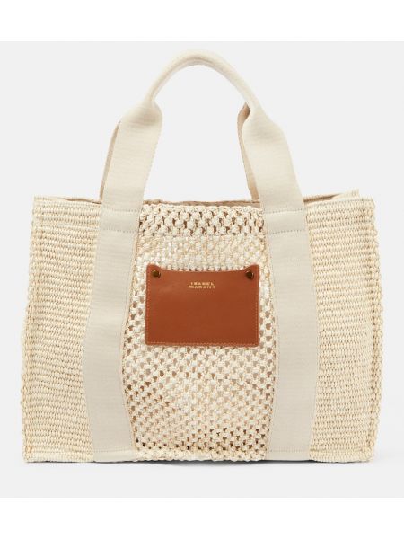 Τσάντα shopper Isabel Marant μπεζ