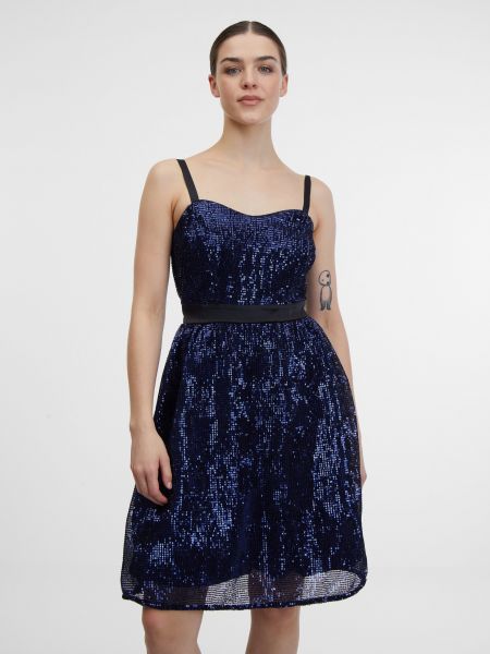 Šaty s flitry Orsay modré