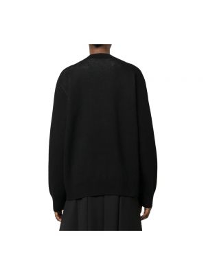 Sudadera de lana de tela jersey Burberry negro