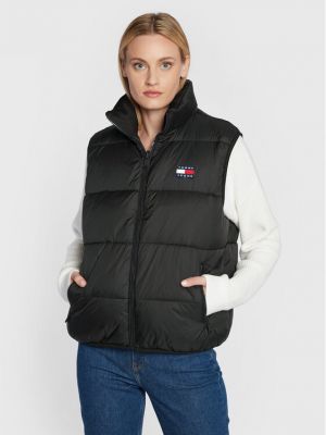 Gilet di jeans Tommy Jeans nero
