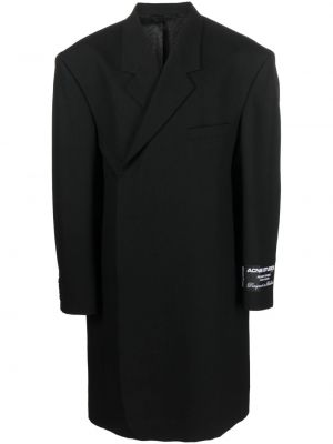 Vlnený kabát Acne Studios čierna