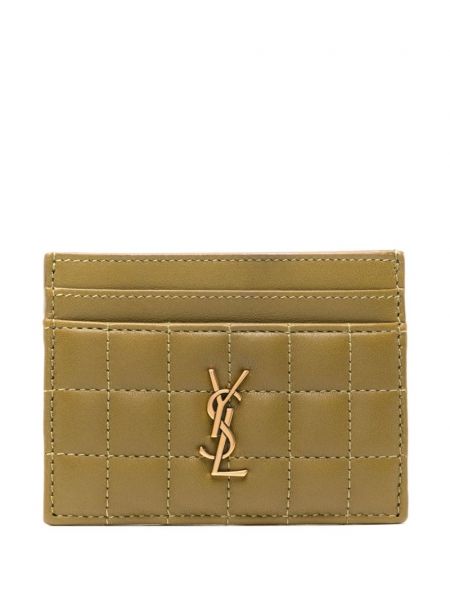 Portefeuille Saint Laurent vert