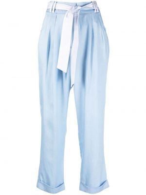 Плисирани панталон Max & Moi синьо