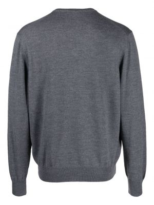 Vilnas džemperis ar v veida izgriezumu D4.0 pelēks