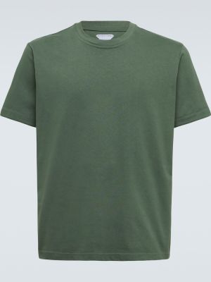 Jersey t-shirt aus baumwoll Bottega Veneta grün