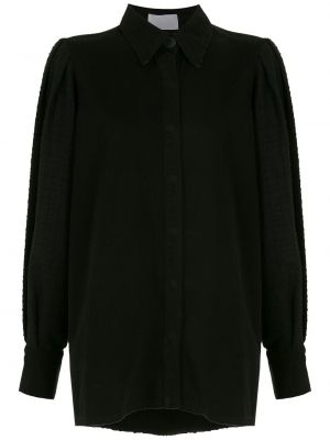 Rifľová košeľa Andrea Bogosian čierna