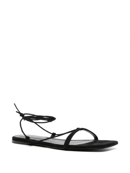 Semišové sandály Totême černé