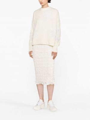 Pull en tricot Cecilie Bahnsen blanc